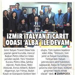 08.04.2019-İzmir İtalyan Ticaret Odası Alba İle Devam(Posta İzmir)