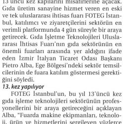 14.03.2017-İhracat İçin Uluslararası Fuarlara Katılmalıyız(Ticaret Gazetesi- İzmir)